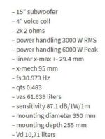 Subwoofer Αυτοκινήτου - DD AUDIO - REDLINE 815d D1 - Image 6