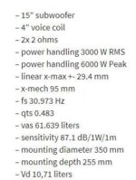 Subwoofer Αυτοκινήτου - DD AUDIO - REDLINE 815d D2 - Image 6