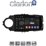CLARION GL31454B Οθόνη OEM Multimedia Αυτοκινήτου για Toyota Yaris 2015 > 2019 (CarPlay/AndroidAuto/BT/GPS/WIFI/GPRS)
