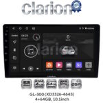 GL-300 (XD3326-4645) 4+64GB, 10.1 inch Οθόνη universal Tablet style Multimedia Αυτοκινήτου (CarPlay/AndroidAuto/BT/GPS/WIFI/GPRS)