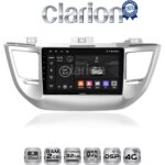CLARION GL71361 Οθόνη OEM Multimedia Αυτοκινήτου για Hyundai Tucson 2015 < 2019 (CarPlay/AndroidAuto/BT/GPS/WIFI/GPRS)