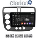 CLARION GL71373 Οθόνη OEM Multimedia Αυτοκινήτου για HONDA CIVIC 4πορτο 2001 > 2006 (CarPlay/AndroidAuto/BT/GPS/WIFI/GPRS)