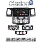 CLARION GL71822 Οθόνη OEM Multimedia Αυτοκινήτου για Toyota Hilux 2005 > 2016CLIMA /AC (CarPlay/AndroidAuto/BT/GPS/WIFI/GPRS)