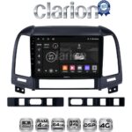 CLARION GL72239 Οθόνη OEM Multimedia Αυτοκινήτου για Hyundai SantaFe 2006 > 2013 (CarPlay/AndroidAuto/BT/GPS/WIFI/GPRS)