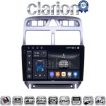 CLARION GL74017 Οθόνη OEM Multimedia Αυτοκινήτου για Peugeot 307 (CarPlay/AndroidAuto/BT/GPS/WIFI/GPRS)
