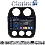 CLARION GL74252 Οθόνη OEM Multimedia Αυτοκινήτου για JEEP COMPASS 2011>2016 (CarPlay/AndroidAuto/BT/GPS/WIFI/GPRS)