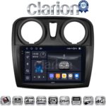 CLARION GL74457 Οθόνη OEM Multimedia Αυτοκινήτου για Dacia Santero 2012 > 2019 (CarPlay/AndroidAuto/BT/GPS/WIFI/GPRS)