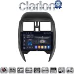 CLARION GL74460 Οθόνη OEM Multimedia Αυτοκινήτου για Nissan Micra K13 2010 > 2016 (CarPlay/AndroidAuto/BT/GPS/WIFI/GPRS)