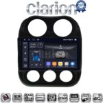 CLARION GL75252 Οθόνη OEM Multimedia Αυτοκινήτου για JEEP COMPASS 2011>2016 (CarPlay/AndroidAuto/BT/GPS/WIFI/GPRS)