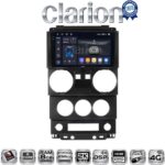 CLARION GL75748B Οθόνη OEM Multimedia Αυτοκινήτου για JEEP WRANGLER 2007 > 2011 (CarPlay/AndroidAuto/BT/GPS/WIFI/GPRS)