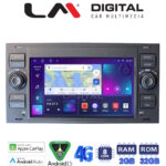 LM Digital - LM E8140 GPS Οθόνη OEM Multimedia Αυτοκινήτου για Ford Fiesta 2006 > 2008 (CarPlay/AndroidAuto/BT/GPS/WIFI/GPRS)