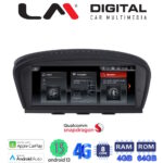 LM Digital - LM JFK396 CIC 464 Οθόνη OEM Multimedia Αυτοκινήτου για BMW SERIES 3/M3 (E90-E91-E92) 2008 > 2012BMW SERIES 5/M5 (E60) 2005 > 2010 με εργοστασιακό σύστημα CIC (CarPlay/AndroidAuto/BT/GPS/WIFI/GPRS)