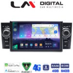 LM Digital - LM Q8260 GPS Οθόνη OEM Multimedia Αυτοκινήτου για Fiat Punto 2005 > 2012 (CarPlay/AndroidAuto/BT/GPS/WIFI/GPRS)