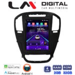 LM Digital - LM TN4114BL GPS Οθόνη OEM Multimedia τυπου Tesla 9,7inch Opel Insignia (CarPlay/AndroidAuto/BT/GPS/WIFI/GPRS)
