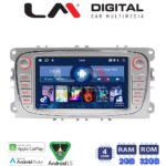LM Digital - LM V4003 GPS Οθόνη OEM Multimedia Αυτοκινήτου για FORD FOCUS > 2011FORD MONDEO 2007 > 2014FORD GALAXY 2007 > 2014FORD S-MAX 2008 > 2014 (CarPlay/AndroidAuto/BT/GPS/WIFI/GPRS)