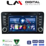 LM Digital - LM V4049 GPS Οθόνη OEM Multimedia Αυτοκινήτου για Audi A3 2003>2012 (CarPlay/AndroidAuto/BT/GPS/WIFI/GPRS)