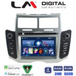 LM Digital - LM V4084 GPS Οθόνη OEM Multimedia Αυτοκινήτου για ΤΟΥΟΤΑ YARIS 2006 > 2011 (CarPlay/AndroidAuto/BT/GPS/WIFI/GPRS)