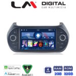 LM Digital - LM V4195 GPS Οθόνη OEM Multimedia Αυτοκινήτου για Fiat Fiorino, Citroen Piper (CarPlay/AndroidAuto/BT/GPS/WIFI/GPRS)