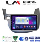 LM Digital - LM ZC8549G GPS Οθόνη OEM Multimedia Αυτοκινήτου για Honda Jazz 2008 > 2012 (CarPlay/AndroidAuto/BT/GPS/WIFI/GPRS)