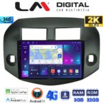 LM Digital - LM ZD8018B GPS Οθόνη OEM Multimedia Αυτοκινήτου για Toyota Rav4 2007 > 2012 (CarPlay/AndroidAuto/BT/GPS/WIFI/GPRS)
