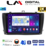 LM Digital - LM ZD8027 GPS Οθόνη OEM Multimedia Αυτοκινήτου για TOYOTA AVENSIS T27 2009 > 2016  (CarPlay/AndroidAuto/BT/GPS/WIFI/GPRS)