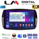 LM Digital - LM ZD8029 GPS Οθόνη OEM Multimedia Αυτοκινήτου για SMART ForTwo  2015> (CarPlay/AndroidAuto/BT/GPS/WIFI/GPRS)