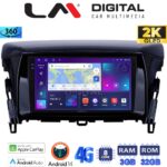 LM Digital - LM ZD8030 GPS Οθόνη OEM Multimedia Αυτοκινήτου για MITSUBISHI ECLIPSE CROSS 2018> (CarPlay/AndroidAuto/BT/GPS/WIFI/GPRS)