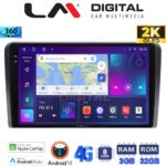 LM Digital - LM ZD8050 GPS Οθόνη OEM Multimedia Αυτοκινήτου για AUDI A4 (8E) 2001>2008 (CarPlay/AndroidAuto/BT/GPS/WIFI/GPRS)