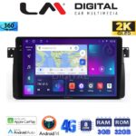 LM Digital - LM ZD8052 GPS Οθόνη OEM Multimedia Αυτοκινήτου για BMW Σειρά 3 (E46) 1998>2005  (CarPlay/AndroidAuto/BT/GPS/WIFI/GPRS)