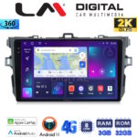 LM Digital - LM ZD8063 GPS Οθόνη OEM Multimedia Αυτοκινήτου για TOYOTA COROLLA 2006>2012  (CarPlay/AndroidAuto/BT/GPS/WIFI/GPRS)