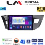 LM Digital - LM ZD8126 GPS Οθόνη OEM Multimedia Αυτοκινήτου για TOYOTA COROLLA 2013>2016 (CarPlay/AndroidAuto/BT/GPS/WIFI/GPRS)