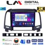 LM Digital - LM ZD8239 GPS Οθόνη OEM Multimedia Αυτοκινήτου για Hyundai SantaFe 2006 > 2013 (CarPlay/AndroidAuto/BT/GPS/WIFI/GPRS)