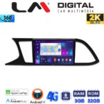 LM Digital - LM ZD8306 GPS Οθόνη OEM Multimedia Αυτοκινήτου για SEAT LEON 2012>  (CarPlay/AndroidAuto/BT/GPS/WIFI/GPRS)