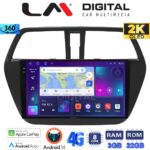 LM Digital - LM ZD8337 GPS Οθόνη OEM Multimedia Αυτοκινήτου για SUZUKI SX4 SCROSS 2014> (CarPlay/AndroidAuto/BT/GPS/WIFI/GPRS)
