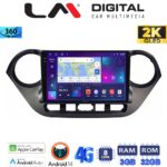 LM Digital - LM ZD8406 GPS Οθόνη OEM Multimedia Αυτοκινήτου για Hyundai i10 2014> (CarPlay/AndroidAuto/BT/GPS/WIFI/GPRS)