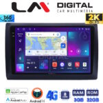 LM Digital - LM ZD8466 GPS Οθόνη OEM Multimedia Αυτοκινήτου για Fiat Stilo 2001 > 2007 (CarPlay/AndroidAuto/BT/GPS/WIFI/GPRS)