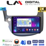 LM Digital - LM ZD8549G GPS Οθόνη OEM Multimedia Αυτοκινήτου για Honda Jazz 2008 > 2012 (CarPlay/AndroidAuto/BT/GPS/WIFI/GPRS)