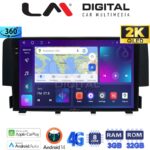 LM Digital - LM ZD8941 GPS Οθόνη OEM Multimedia Αυτοκινήτου για HONDA CIVIC 2016> (CarPlay/AndroidAuto/BT/GPS/WIFI/GPRS)