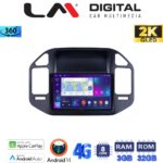 LM Digital - LM ZD8990 GPS Οθόνη OEM Multimedia Αυτοκινήτου για Mitsubishi Pajero 1999 > 2006 (CarPlay/AndroidAuto/BT/GPS/WIFI/GPRS)