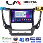 LM Digital - LM ZD8992 GPS Οθόνη OEM Multimedia Αυτοκινήτου για Mitsubishi Pajero 2014> (CarPlay/AndroidAuto/BT/GPS/WIFI/GPRS)