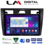 LM Digital - LM ZE8140B GPS Οθόνη OEM Multimedia Αυτοκινήτου για Ford Fiesta 2006 -> 2008 (CarPlay/AndroidAuto/BT/GPS/WIFI/GPRS)