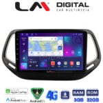 LM Digital - LM ZE8253 GPS Οθόνη OEM Multimedia Αυτοκινήτου για JEEP COMPASS 2017> (CarPlay/AndroidAuto/BT/GPS/WIFI/GPRS)