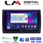 LM Digital - LM ZE8466 GPS Οθόνη OEM Multimedia Αυτοκινήτου για Fiat Stilo 2001 > 2007 (CarPlay/AndroidAuto/BT/GPS/WIFI/GPRS)