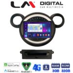 LM Digital - LM ZE8835 GPS Οθόνη OEM Multimedia Αυτοκινήτου για MINI Clubman '07>'14 & Countryman '10>'16 & Paceman '12>'16 & Cooper '07>'14 (CarPlay/AndroidAuto/BT/GPS/WIFI/GPRS)