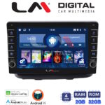 LM Digital - LM ZG4210 GPS Οθόνη OEM Multimedia Αυτοκινήτου για Fiat Doblo 2002 > 2007 (CarPlay/AndroidAuto/BT/GPS/WIFI/GPRS)
