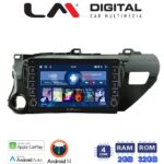 LM Digital - LM ZG4588 GPS Οθόνη OEM Multimedia Αυτοκινήτου για TOYOTA HILUX 2017>   (CarPlay/AndroidAuto/BT/GPS/WIFI/GPRS)