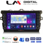 LM Digital - LM ZG8028 GPS Οθόνη OEM Multimedia Αυτοκινήτου για Toyota Auris 2007 > 2012 (CarPlay/AndroidAuto/BT/GPS/WIFI/GPRS)