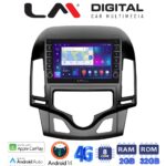 LM Digital - LM ZG8043CL GPS Οθόνη OEM Multimedia Αυτοκινήτου για HYUNDAI i30 2007-2012  (CarPlay/AndroidAuto/BT/GPS/WIFI/GPRS)