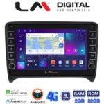 LM Digital - LM ZG8078 GPS Οθόνη OEM Multimedia Αυτοκινήτου για AUDI TT  2007 > 2014 (CarPlay/AndroidAuto/BT/GPS/WIFI/GPRS)