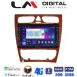 LM Digital - LM ZG8171W GPS Οθόνη OEM Multimedia Αυτοκινήτου για Mercedes C Class 1999 > 2004 (Προ Facelift) (CarPlay/AndroidAuto/BT/GPS/WIFI/GPRS)
